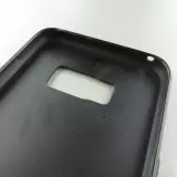 Coque Samsung Galaxy S8+ - Silicone rigide noir Maillot de football Italie 2022 personnalisable