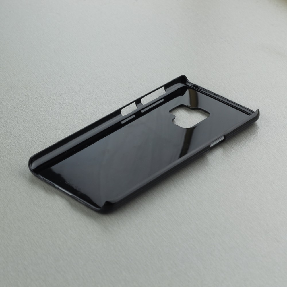 Samsung Galaxy S9 Case Hülle - Chat auf lila Hintergrund