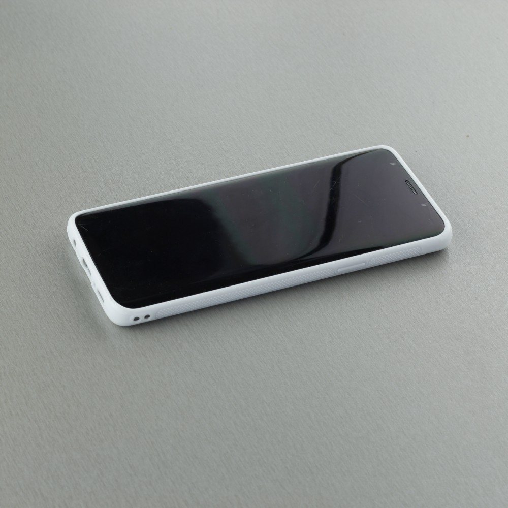 Coque Samsung Galaxy S9 - Silicone rigide blanc Vase black