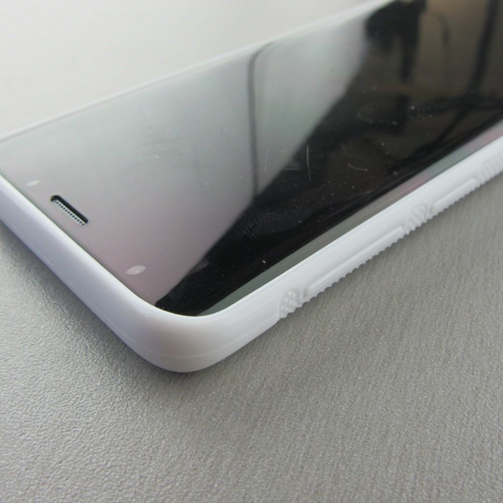 Coque Samsung Galaxy S9 - Silicone rigide blanc Travel 01