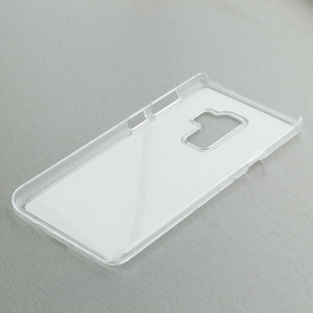 Coque Samsung Galaxy S9+ - Plastique transparent Cat Looking Up Black