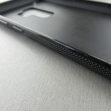Coque Samsung Galaxy S9+ - Silicone rigide noir Black and white Cox