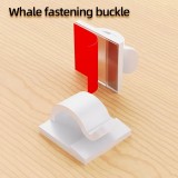 Set 50 clips adhésifs passe-câbles en plastique avec autocollant fixations murales améliorées pour gestion de câbles - Transparent