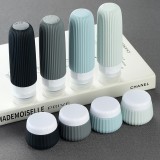 Reiseset Silikonflaschen (8 Teile) wasserdicht für Kosmetik und Hygiene mit transparentem Reißverschlussbeutel (90 ml Tuben)