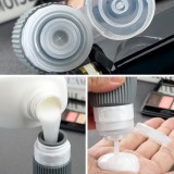 Reiseset Silikonflaschen (8 Teile) wasserdicht für Kosmetik und Hygiene mit transparentem Reißverschlussbeutel (90 ml Tuben)