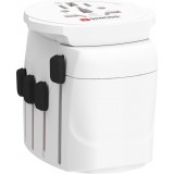 Skross World Adapter PRO Universal Reiseadapter weltweit für 2- und 3-polige Stecker - Weiss