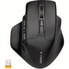 Souris de gaming sans fil E-YOOSO X-31 ergonomique 5 DPI avec adaptateur USB-A - Noir