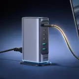 Station de charge GaN 65W Joyroom JR-TCM02 multi-ports 4x USB-C / 2x USB-A - Gris