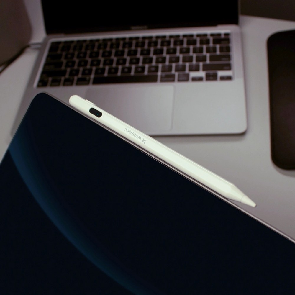 Wozinsky Universeller Aktiver Stylus für Android und iOS (kabellos, USB-C Ladegerät) - Weiss