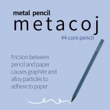 Stylo métal à écriture infinie sans encre crayon innovant durable pour dessin école et bureau - Noir