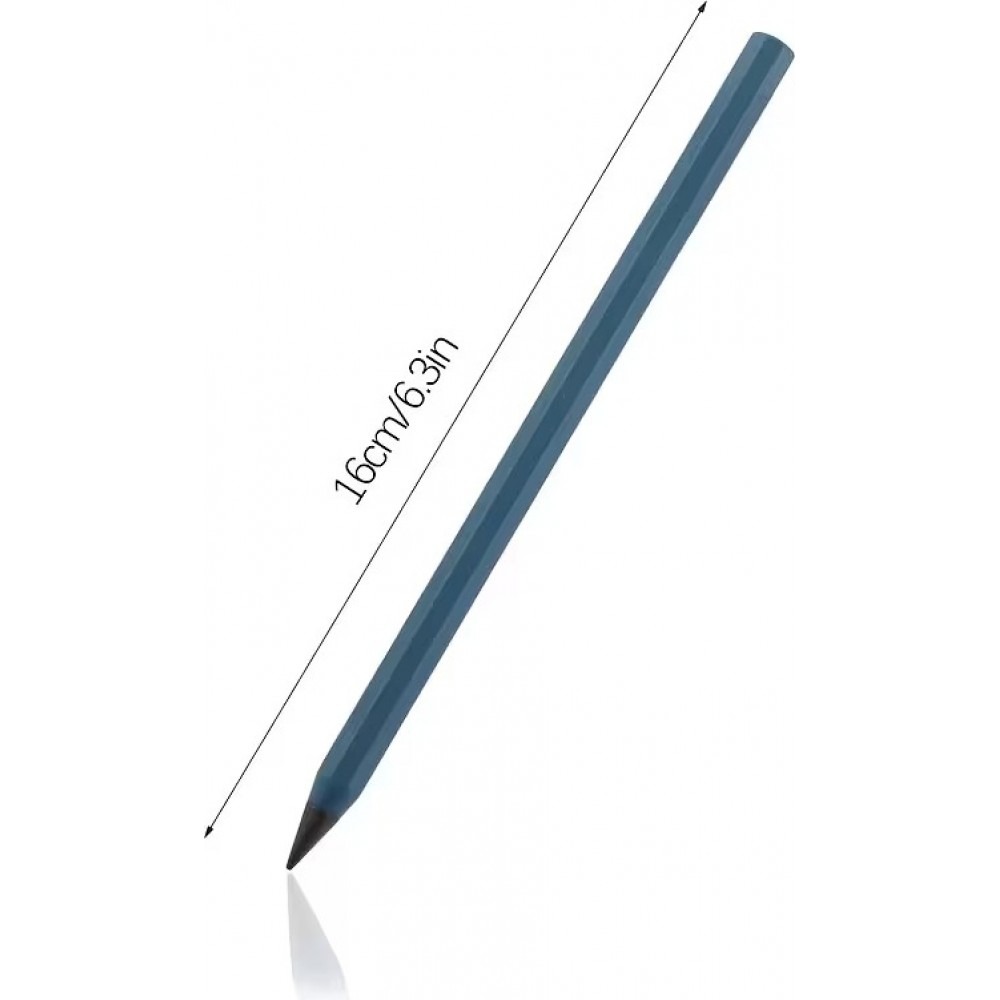 Stylo métal à écriture infinie sans encre crayon innovant durable pour dessin école et bureau - Noir