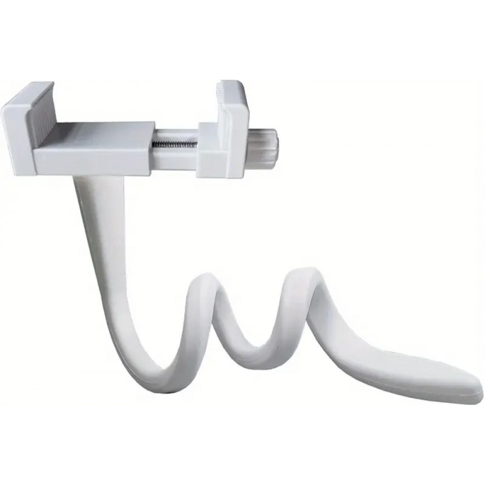 Flexible Universalhalterung für Babyphone, Telefon oder Kamera, aus Silikon, schwenkbar und an verschiedene Oberflächen anpassbar  - Weiss