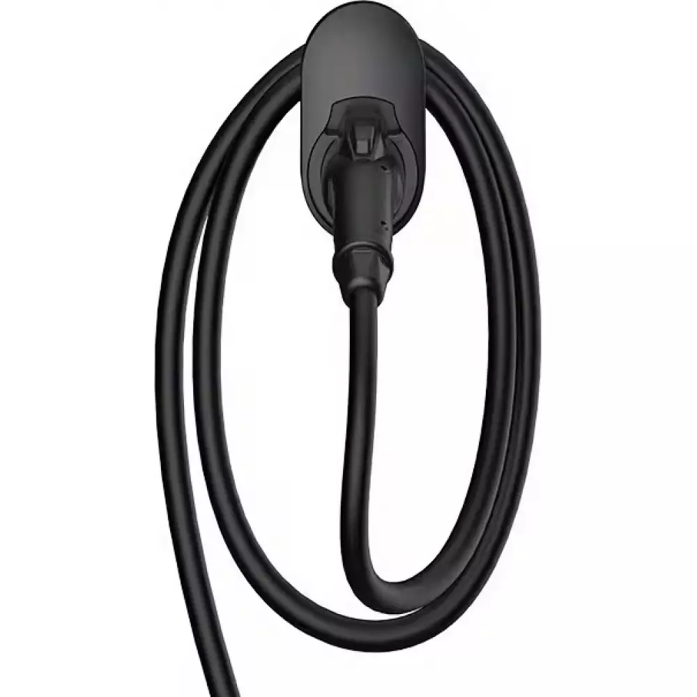 Wandhalterung f&uuml;r E-Auto Ladekabel Typ 1 Parkhalter zur sicheren Aufbewahrung des Ladekabels - Schwarz