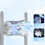 Support ordinateur portable / laptop avec ventilateur int&eacute;gr&eacute; et inclinable (USB-C) - Argent