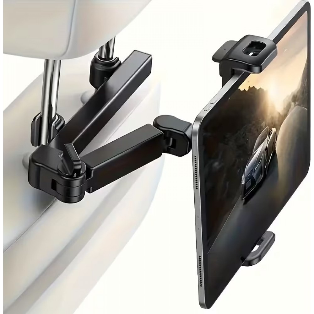 Support tablette/téléphone pour voiture appui-tête compatible avec différents appareils de 11,94 à 32,77cm - Noir