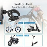 Support téléphone 4 griffes antichoc fixation guidon vélo moto poussette ou scooter robuste et sécurisé - Noir
