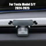 Support téléphone voiture Tesla Model 3/Y (2024-2025) fixation solide montage intégré design spécifique Tesla - Noir