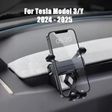 Support téléphone voiture Tesla Model 3/Y (2024-2025) fixation solide montage intégré design spécifique Tesla - Noir