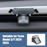 Support téléphone voiture Tesla Model 3/Y (2024-2025) fixation solide montage intégré design spécifique Tesla - Noir