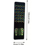 Tapis de massage pieds pliable pour acupuncture réflexologie circulation (120 x 35 cm) - Noir