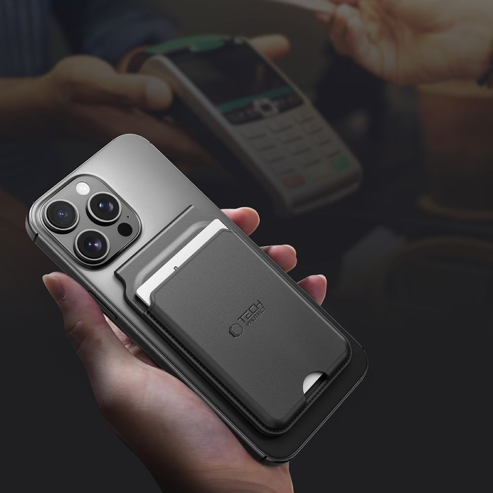 Tech-Protect MagWallet Stand Universel MagSafe Protection - Noir