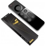 T&eacute;l&eacute;commande W3 Air Mouse Bluetooth 2.4G ultra-fine avec gyroscope et mini clavier pour Android TV Box/PC/Mac/Linux - Noir