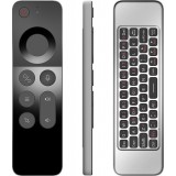 T&eacute;l&eacute;commande W3 Air Mouse Bluetooth 2.4G ultra-fine avec gyroscope et mini clavier pour Android TV Box/PC/Mac/Linux - Noir