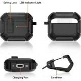 Titane fibre carbone avec mousqueton - Noir - AirPods 4