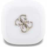 TWS Guess 4G Metal Logo écouteurs Bluetooth charge rapide 16h d'autonomie et assistant vocal - Blanc