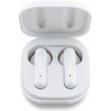 TWS Guess 4G Metal Logo écouteurs Bluetooth charge rapide 16h d'autonomie et assistant vocal - Blanc