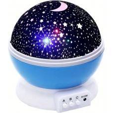 Sternenhimmel-Projektor Nachtlicht USB 12 Farben, 360° Drehung Stimmungslicht fürs Zimmer & Party - Blau