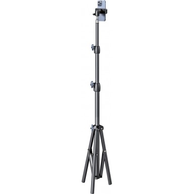 Wozinsky WRLD-00Y1S tr&eacute;pied durable en acier carbone tr&eacute;pied professionnel stabilisateur (1.7m) - Noir