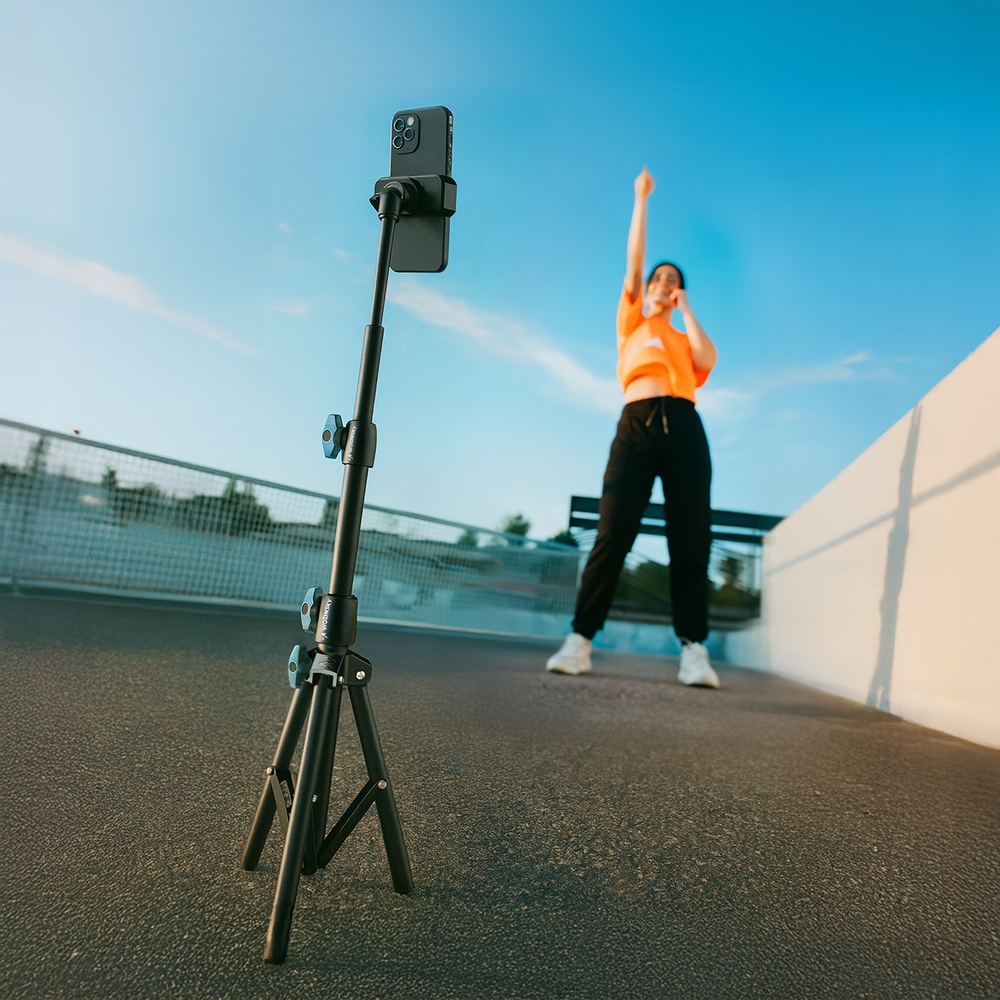 Wozinsky WRLD-00Y1S Professioneller Stabilizer Stativ aus Kohlenstoffstahl (1.7 m) - Schwarz