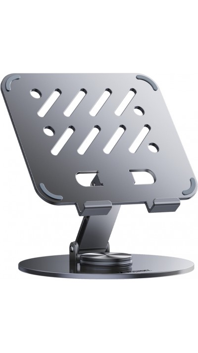 Wozinsky WRS-DSY84SS 360&deg; support tablette aluminium rotatif - Gris