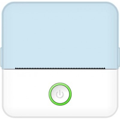 X6 Mini imprimante portable thermique Bluetooth sans encre avec papier et autocollants - Bleu