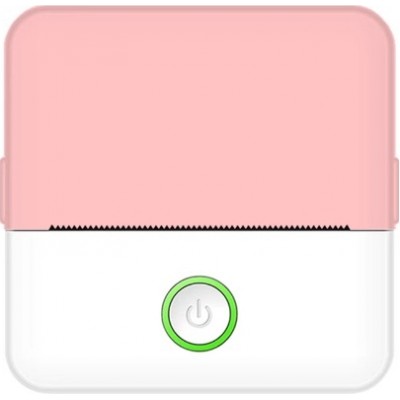 X6 Mini imprimante portable thermique Bluetooth sans encre avec papier et autocollants - Rose