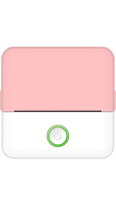 X6 Mini imprimante portable thermique Bluetooth sans encre avec papier et autocollants - Rose