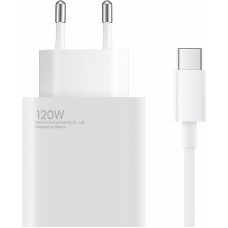 Xiaomi 120W HyperCharge Combo (Type-A) chargeur mural USB-A avec câble USB-C protection intelligente - Blanc