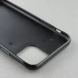 Coque iPhone 11 - Silicone rigide noir Vintage Flag SWISS