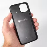Coque iPhone 13 - Silicone rigide noir Maillot de football Argentine 2026 personnalisable