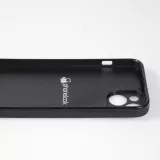 Coque iPhone 14 - Silicone rigide noir Winter 22 Pink Forest