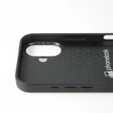 Coque iPhone 16 Plus - Silicone rigide noir Passion fruit Summer 2026