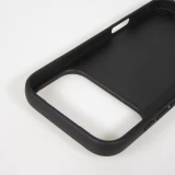 Coque iPhone 17 Pro - Silicone rigide noir Maillot de football Tunisie 2026 personnalisable