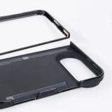 Coque iPhone Duo - Silicone rigide noir Winter 25 Winter snowy village