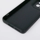 Motorola Moto S50 Case Hülle - Silikon schwarz Violetter silberner Marmor