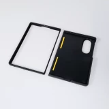 Coque Samsung Galaxy Z Fold8 - Silicone rigide noir Valentine 2023 three minimalist hearts