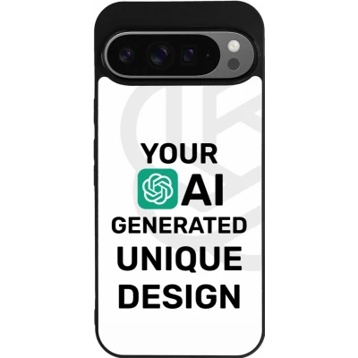 Google Pixel 9 Pro XL Case Hülle - Silikon schwarz Weltweit einzigartig erstellt dank Deiner Kreativität und künstlicher Intelligenz (KI)