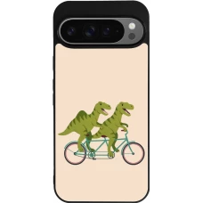 Google Pixel 9 Pro XL Case Hülle - Silikon schwarz Dinosaurs on bikes 2026