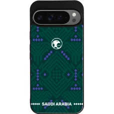 Google Pixel 9 Pro XL Case Hülle - Silikon schwarz Saudi Arabien 2026 personalisierbares Fussballtrikot