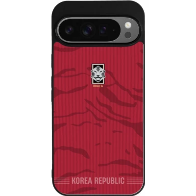Google Pixel 9 Pro XL Case Hülle - Silikon schwarz Südkorea 2026 personalisierbares Fussballtrikot